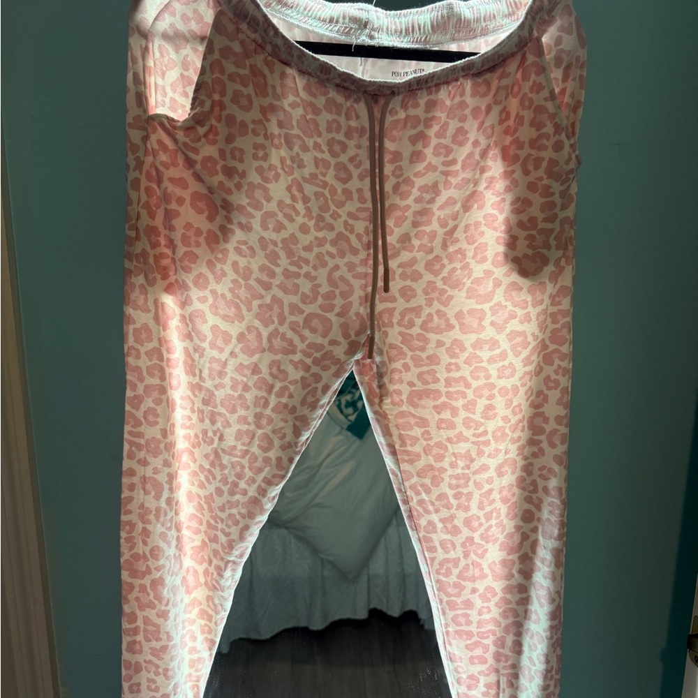 Posh Peanut Pink Leopard  Joggers